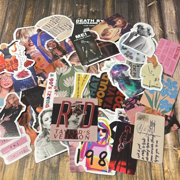 5for$10 Singer Taylor Swift Red Album 50Pc Stickers Waterbottle, Notebook, More - Picture 4 of 4